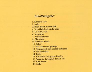 Preview: 18 Volkslieder und Jodler